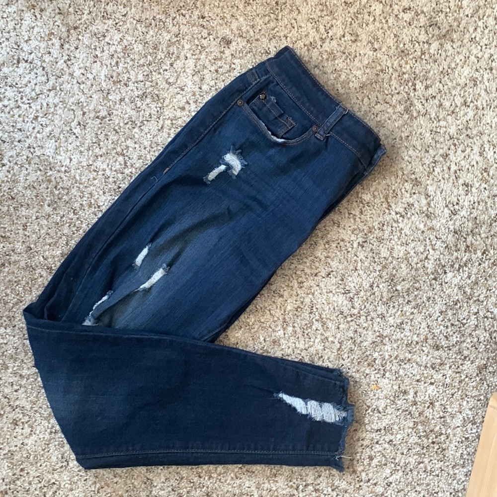 Super cute distressed denim